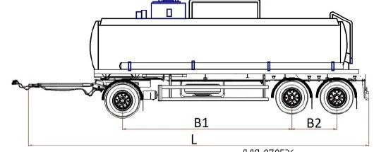MDO431 Tank Trailer, Model 878535, 9 Tons Capacity