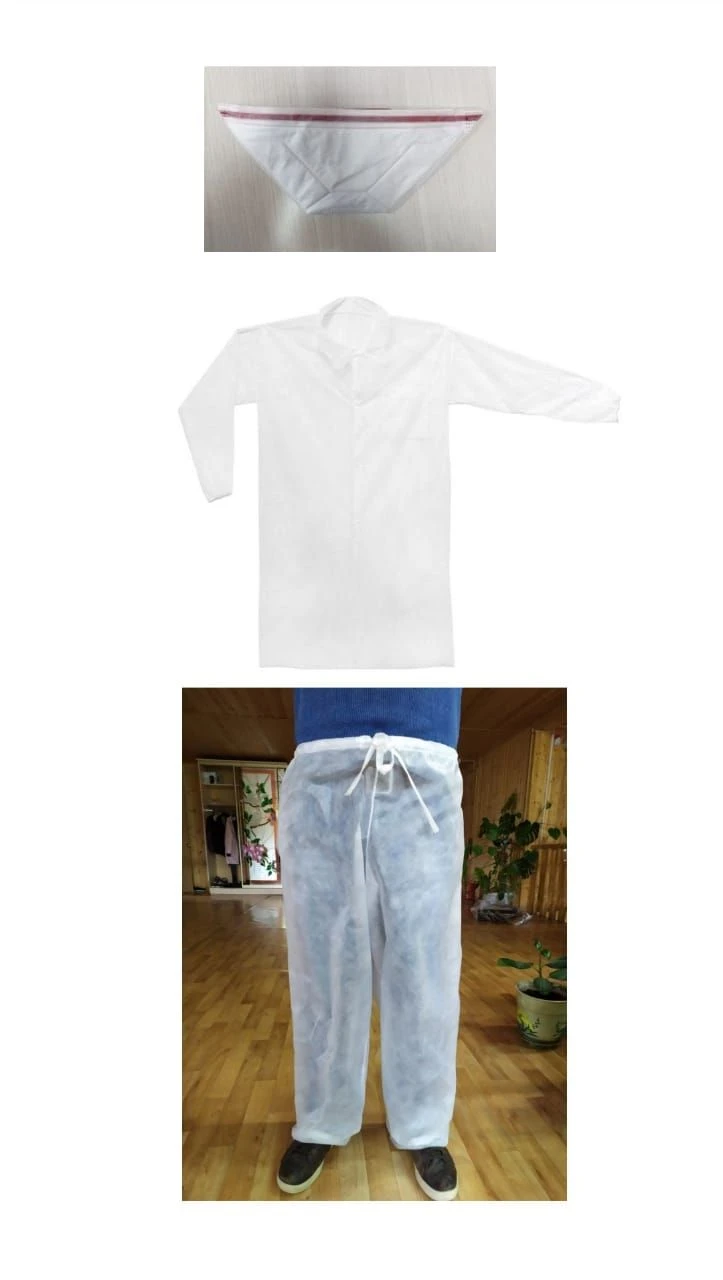 Medical Clothing Set Execution 2 with Jacket, Pants, and Respirator