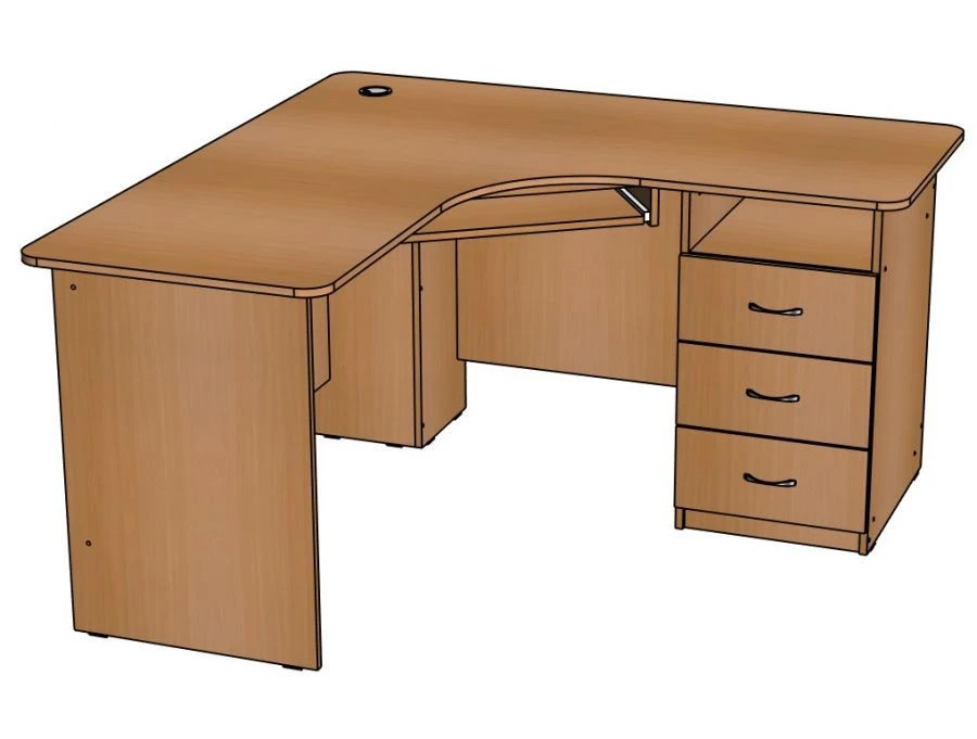 Corner Computer Desk for Document Management Model C29