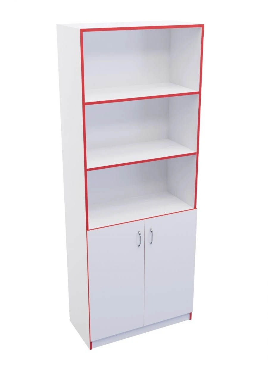 Semi-Open Shelf with Adjustable Shelves, Model 95743-001