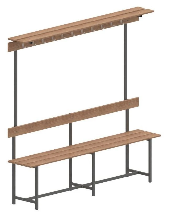 SVT-8 Bench with Hooks and Shelf