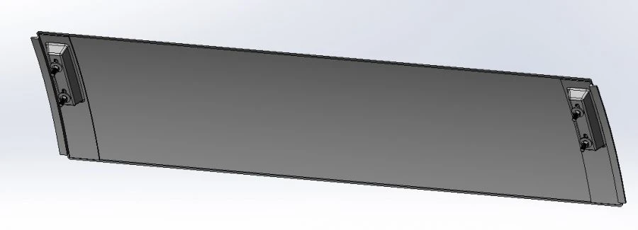 Left False Board for Tram Cars - Model 71-411.10-03.21.020