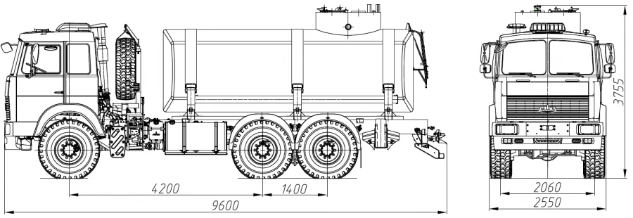 食品液体运输罐车 ACV 4680G7-20
