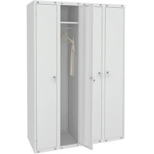 Four-Section Metal Clothing Cabinet for Changing Rooms - SHR-44 (400)