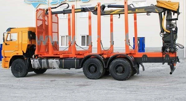 Truck with Loader Crane GM 6377U5 on Kamaz 6520 Chassis
