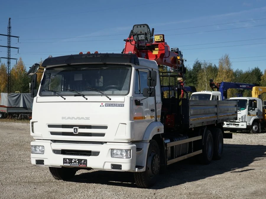 Special Truck with Hydraulic Loading Crane KMA on KamAZ 43118 Base 41K00N-UH