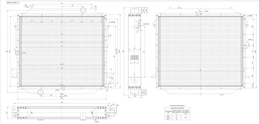 Water Radiator K-701R4 1301 1000 for Internal Combustion Engine