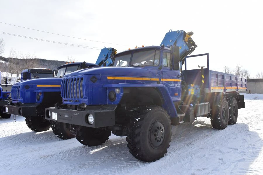 Special Truck with Crane Manipulator on Ural 4320 Chassis