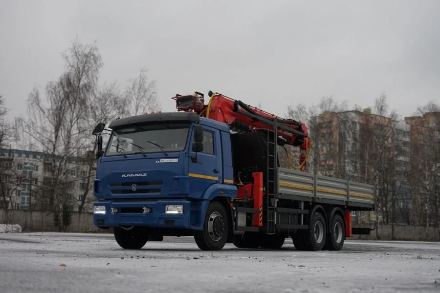 Multi-functional Truck with Hydraulic Crane MKMA on KAMAZ 65117 Base 64K07N-UL