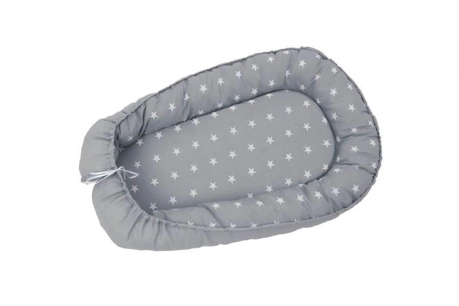 Polini Kids Cozy Nest Bed Bumper, Gray, Model 0001485-3