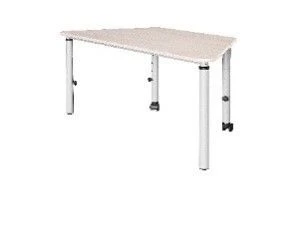 Adjustable Height Trapezoidal Student Desk TDI School Series