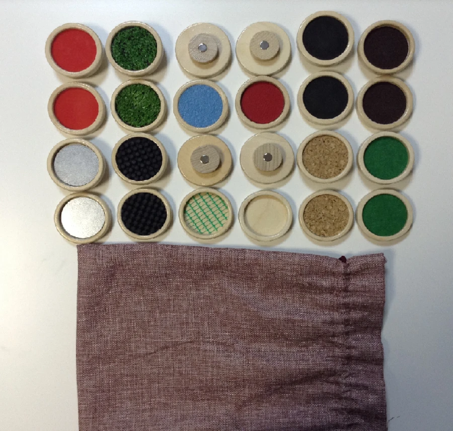 Sensory Game Chips for "Sensino": Various Surfaces