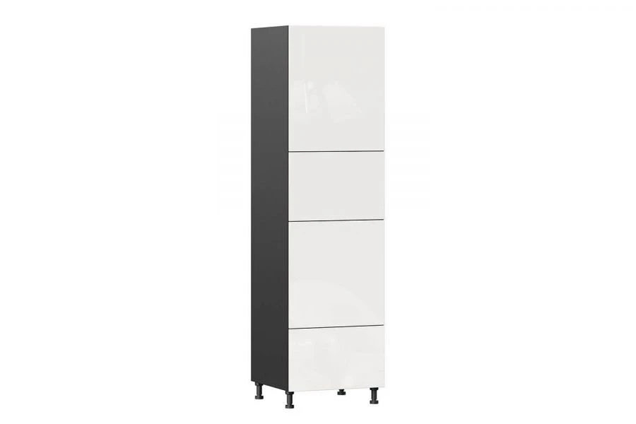 Sherwood LD.281210.000 Glossy White/Black Kitchen Cabinet Front Set