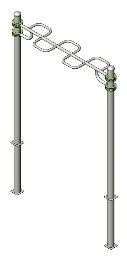 U-Shaped Horizontal Bar Trainer AKS-713