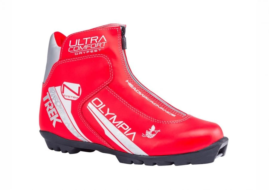 Women's Trek Olympia1 Ski Boots Red (Silver Logo) Size S