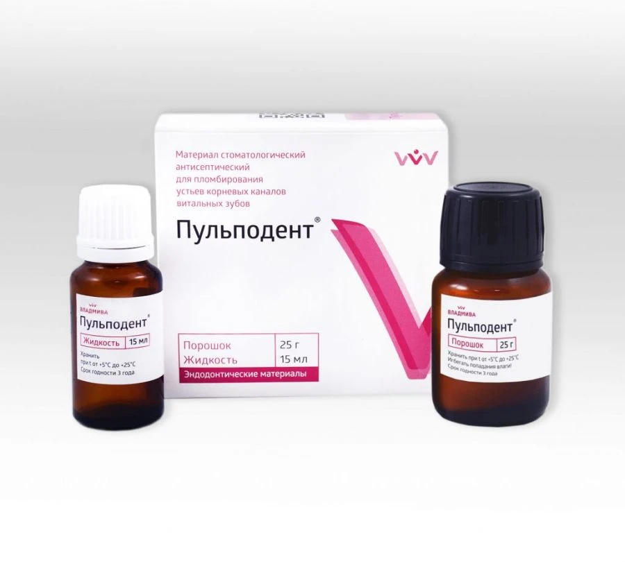 Pulpdent Long-Setting Dental Material 25g + 15ml