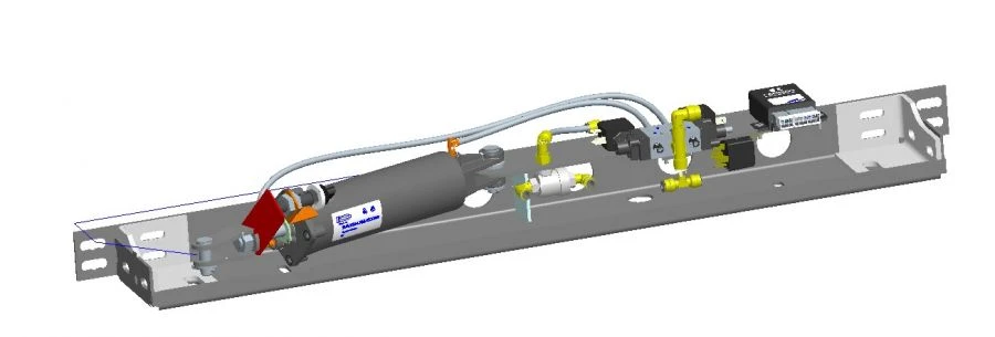 Pneumatic Door Actuator for Vehicles 16N1X50/150T1B009