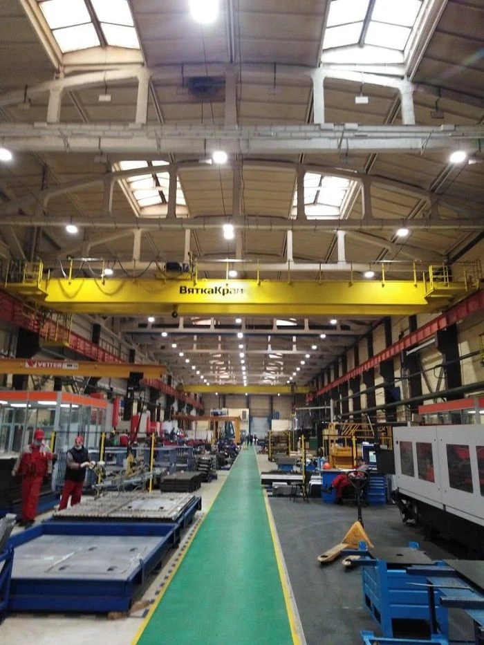 Electric Double Girder Bridge Crane with Floor Control