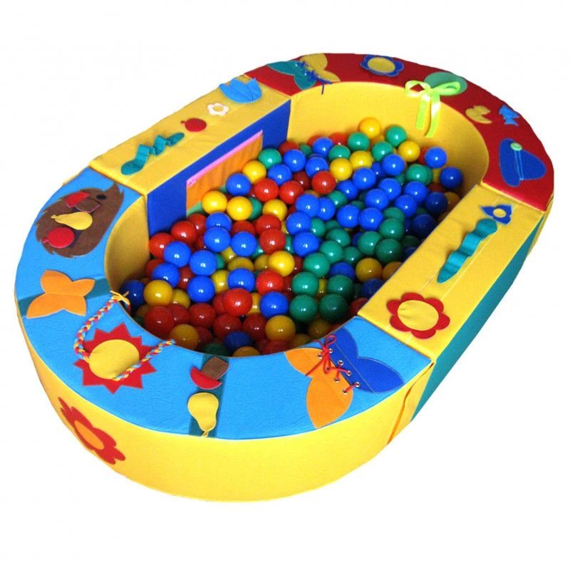 Children's Playpen with Educational Features and Appliqué