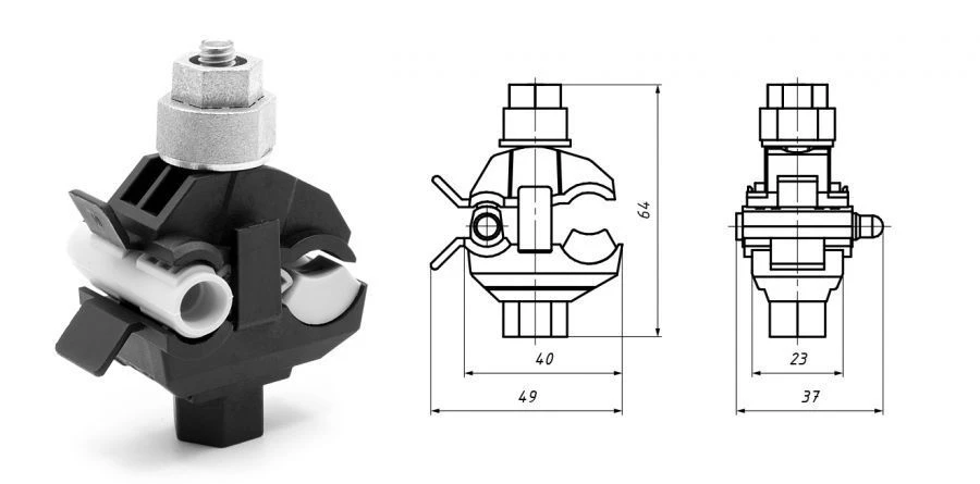 CTN 16 P Connection Clamp for Uninsulated Aluminum Wires
