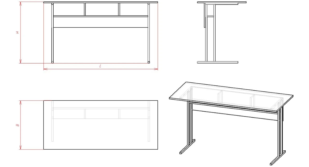 Educational Table for Classroom Use (Model CA.1)