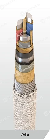 1kV Power Cable with Aluminum Conductors and Impregnated Paper Insulation, AAPL Model
