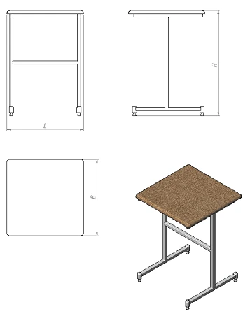 Laboratory Table for Research and Equipment Storage (ST.L Series)