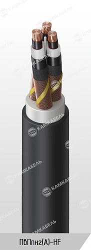 Power Cable with Copper Conductors and Cross-Linked Polyethylene Insulation, 6-35 kV, PVPpng(A)-HF