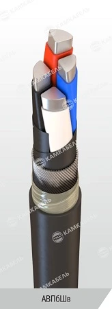 Power Cable with Aluminum Conductors, PVC Insulation, 3kV AВПбШв