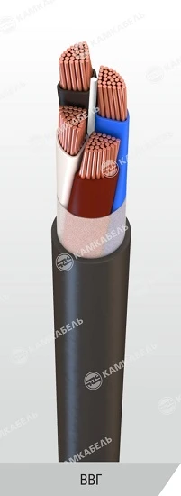 PVC Insulated Power Cable with Copper Conductors, 0.66/1 kV VVG