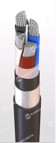 Power Cable with Aluminum Conductors and PVC Insulation, 0.66 and 1 kV, A Brand