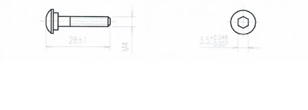 Steel Compression Screw 28mm