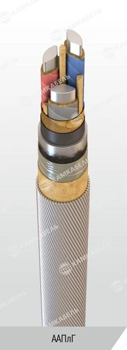 Power Cable with Aluminum Conductors and Paper Insulation, 1 kV