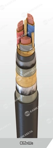 Power Cable with Copper Conductors, Paper Insulation, 1 kV, SB2лШ
