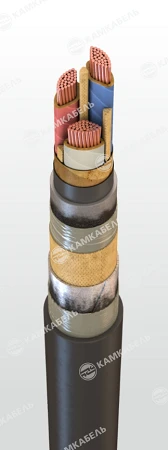 Power Cable with Copper Conductors, Paper Insulation, Fire-Resistant