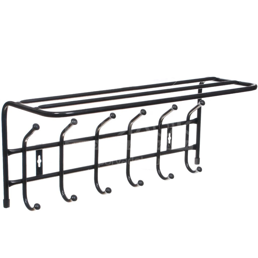 Wall-Mounted Coat Rack with Hooks for Hats and Clothes - EL 106.01.00-05