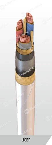 Power Cable with Copper Conductors and Paper Insulation, 6/10 kV