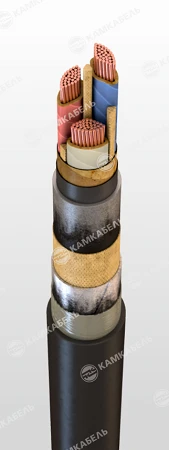 Power Cable with Copper Conductors and Impregnated Paper Insulation, 1kV, SBShng Type