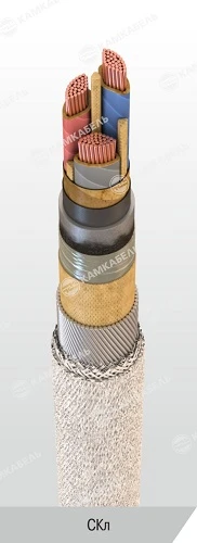 Power Cable with Copper Conductors and Paper Insulation, 1 kV, SKl Model