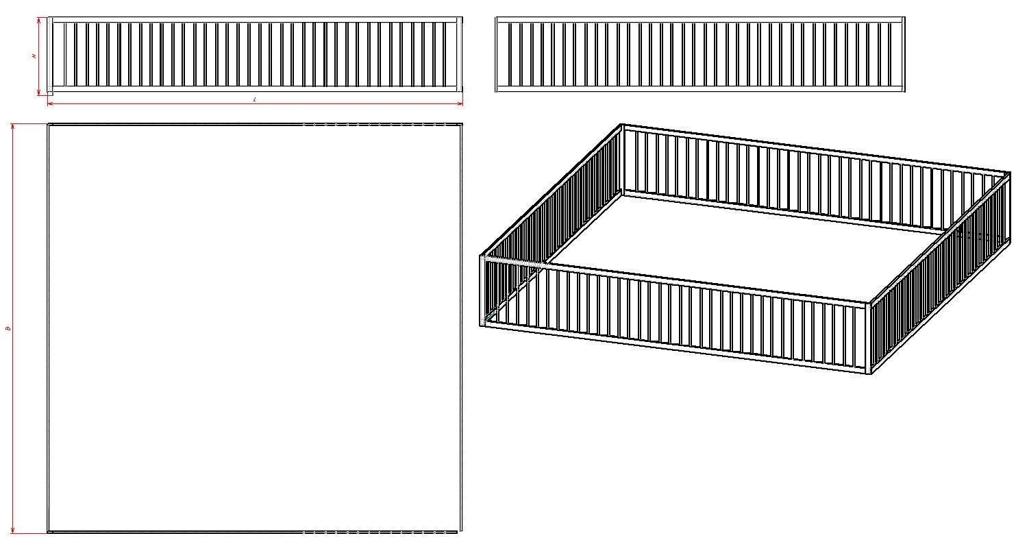 Children's Playpen for Temporary Use - Model MD.1