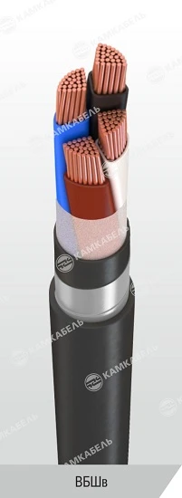 Power Cable with Copper Conductors, XLPE Insulation, 0.66; 1 kV, VBSHv Model