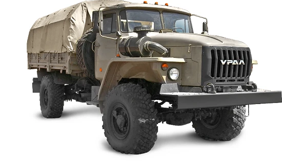 Ural 43206-71 Flatbed Truck with 4320 Cab for Cargo Transport