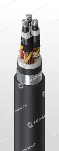 Aluminum Conductor Power Cable with Cross-Linked Polyethylene Insulation, 0.66/1 kV, AПвБШв
