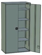 Metal Tool Cabinet with Four Shelves SHI