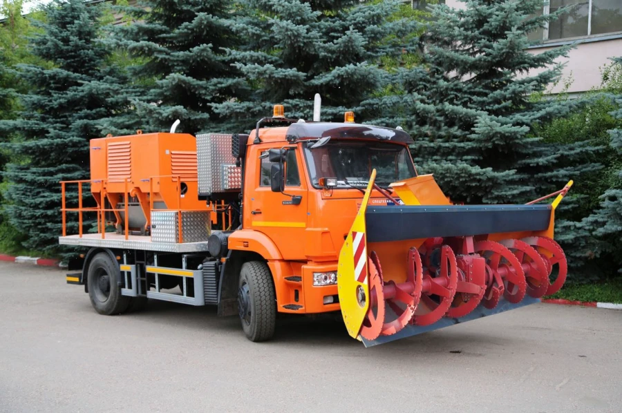 Snow Plow DE-210BF-1 Based on KAMAZ-54601-53