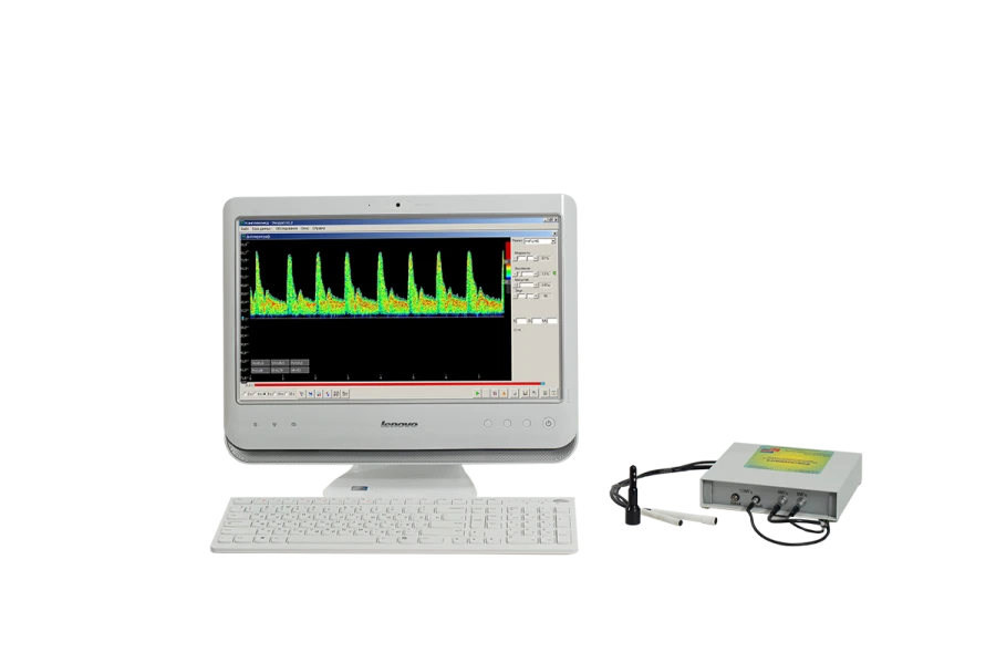Ultrasonic Doppler Blood Flow Velocity Analyzer "Kompleksmed" Version 2.3 Desktop Model