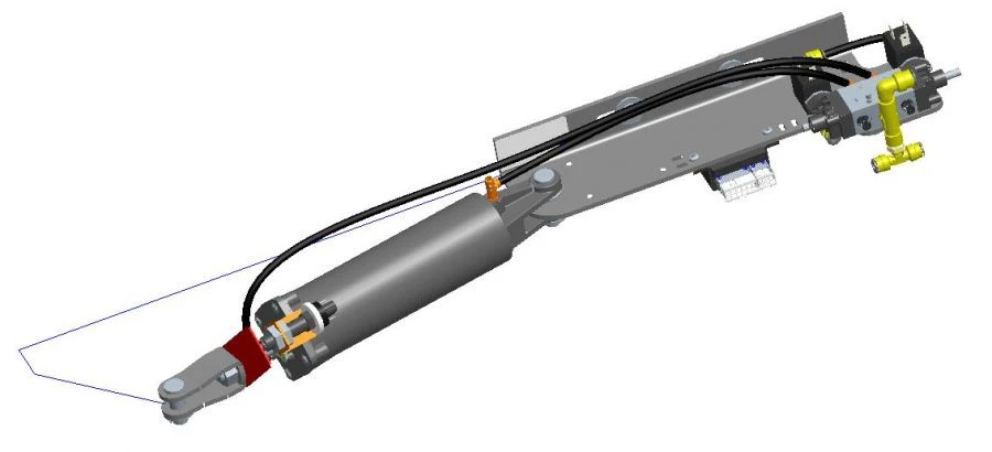 Pneumatic Drive for Vehicle Doors 16N1X50/150T1B003