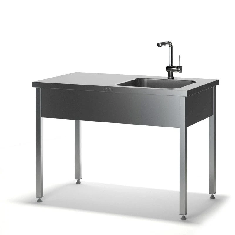 Stainless Steel Work Table with Integrated Sink MS-P-1 (No Edge)