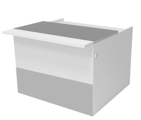 Parcel Reception Barrier with Marking "MS FURNITURE