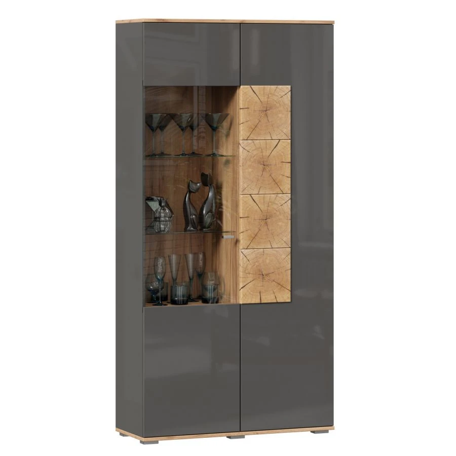 Fiji LD.659010.000 PV Right-Swing Two-Door Cabinet (Golden Oak/Anthracite)